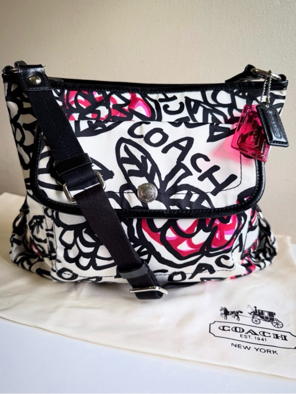 Coach Poppy Graffiti Floral Crossbody Bag w/ Hangtags